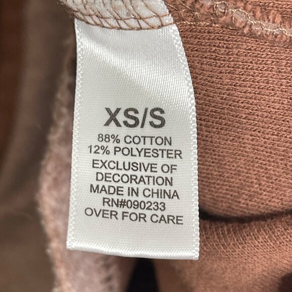 Pacsun Homecoming Button Down Shacket Womens XS S Brown Oversized Fuzzy Jacket - Picture 4 of 8